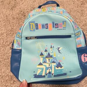 Disneyland Resort Castle Teal Blue Mini Backpack 60th
